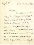 Letter, Carl Schurz to Unknown, June 8, 1887 by Carl Schurz