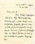 Letter, Carl Schurz to a doctor, May 24, 1888 by Carl Schurz