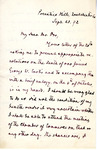 Letter, Carl Schurz to A.F. Orr, September 23, 1892 by Carl Schurz