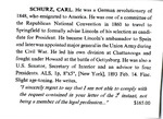 Letter, Carl Schurz to Leon Ball, February 14, 1893