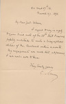 Letter, Carl Schurz to John Wilson, March 27, 1893