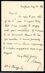Letter, Carl Schurz to William Phillips, May 20, 1896 by Carl Schurz