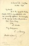 Letter, Carl Schurz to D. Reiller, December 26, 1898