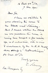 Letter, Carl Schurz to Paul Thompson , February 7, 1901