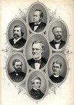 Portrait Engravings of William Windom, John B. Henderson, John, J. Ingalls, Frederick T Frelinghuysen, Carl Schurz, John A. Logan, and John Sherman