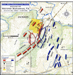 Map, Civil War Preservation Trust, Battle of Second Manassas, Virginia