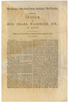 The issues: the Dred Scott decision: the Parties / Speech of Hon. Israel Washburn, Jun., of Maine : Delivered in the House of Representatives, May 19, 1860.