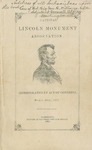 National Lincoln Monument Association : incorporated by act of Congress, March 30, 1867. by National Lincoln Monument Association (Washington, D.C. : 1867)