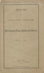 Report of the Executive Committee of the New England Loyal Publication Society. May 1, 1865. by New England Loyal Publication Society.