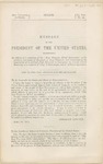 Message of the President of the United States Transmitting an Address of a Committee of the ""East Tennessee Relief Association"" on the Condition and Wants of the People of East Tennessee, and Recommending the Construction of a Railroad from Knoxville to Cincinnati, by Way of Central Kentucky, as a Measure of Relief to those People, and of Military Importance.