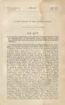 An act to aid in the construction of a railroad and telegraph line from the Missouri River to the Pacific Ocean. by United States.