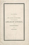 Proceedings of the City Council of Baltimore: in Relation to the Death of Abraham Lincoln, Late President of the United States.