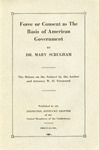 Force or Consent as the Basis of American Government by Mary Scrugham