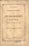 Anniversary celebration of the New England Society in the City of New York. by New England Society in the City of New York.