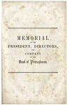 Memorial of the President, Directors, and Company of the Bank of Pennsylvania.