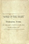 Songs in the Night"": a Thanksgiving Sermon. by Cyrus D. Foss