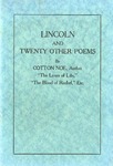 Lincoln and Twenty Other Poems by Cotton Noe