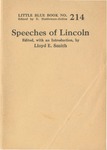 Speeches of Abraham Lincoln by Lloyd Edwin Smith