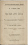 Palliative and prejudiced judgments condemned : a discourse delivered in the First Baptist church, Richmond, Va., June 1, 1865, the day appointed by the President of the United States for humiliation and mourning on account of the assassination of President Lincoln, together with an extract from a sermon, preached on Sunday, April 23rd, 1865, upon the assassination of President Lincoln∩┐╜