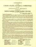 Address of the Union State Central Committee upon the constitutional amendment extending the elective franchise to citizen soldiers in the field