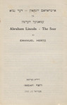 Aybraham Linḳoln : der novi / fun Emanuel Herṭts = Abraham Lincoln : the seer by Emanuel Hertz