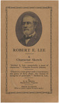 Robert E. Lee : a character sketch