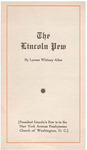 The Lincoln pew by Lyman Whitney Allen