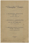 "Cliosophic" essays … by John Wilberforce Appel, William Uhler Hensel, and George Warren Richards