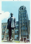 Photograph of Abraham Lincoln Statue at Lincoln High School