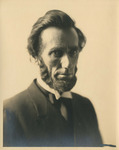 Photograph of Judge Charles E. Bull dressed as Abraham Lincoln.
