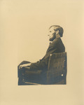 Seated Portrait of Edward Carroll in Abraham Lincoln Costume