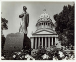 Photograph of Abraham Lincoln Walks at Midnight Statue
