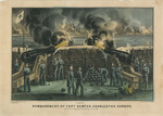 Bombardment of For Sumter, Charleston Harbor. From Fort Moultrie, 12th & 13th of April 1861.