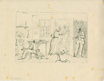 Slaves Concealing Their Master from a Search Party (from Confederate War Etchings)