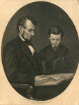 Portrait of Abraham and Tad Lincoln by Emily Sartain and R. R. London