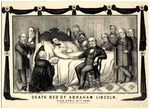 Death Bed of Abraham Lincoln. Died April 15th 1865.