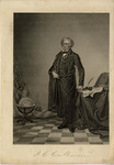 Reproduced Engraving featuring John C. Calhoun by Alexander Hay Ritchie