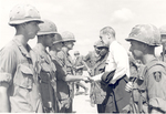 Sonny Montgomery greets soldiers standing in formation