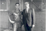 Sonny Montgomery with unidentified soldier