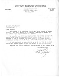 Correspondence: L. C. Lowe, John C. Stennis, May 15-25, 1956