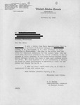 Correspondence, R.D. Morrow, E.R. Jobe, February 10, 1948