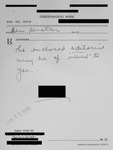 Correspondence, John C. Stennis, circa January 12, 1949