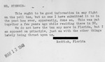 Correspondence, John C. Stennis, March 13, 1948