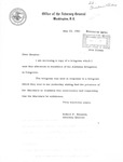 Correspondence, Robert F. Kennedy, John C. Stennis, May 23, 1961 by United States. Attorney-General