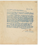 Letter to Trustees or other proper Authority of the S. C. Winthrope Industrial College, March 19, 1894 by John Marshall Stone