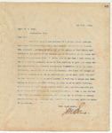 Letter to Cap. R.E. Bobo, May 16, 1894