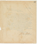 Letter to President of the United States, November 14, 1895