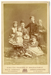 Alexandra, Princess of Wales with dog and her five children