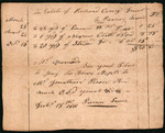 Corey, Richard - Receipt for cloth purchased by the estate of Richard Corey deceased