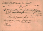 Dunbar, Robert Senior - Receipt for hirng out of an enslaved woman named Ame for eleven months
